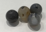 CDN1004 20mm round grey agate decorations wholesale