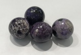 CDN1012 25mm round charoite decorations wholesale