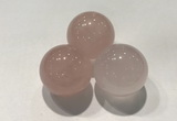 CDN1030 30mm round rose quartz decorations wholesale