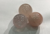 CDN1032 30mm round rose quartz decorations wholesale