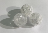 CDN1037 30mm round crackle quartz decorations wholesale