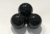 CDN1057 30mm round black obsidian decorations wholesale