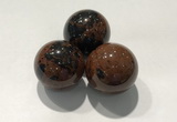 CDN1062 30mm round mahogany obsidian decorations wholesale