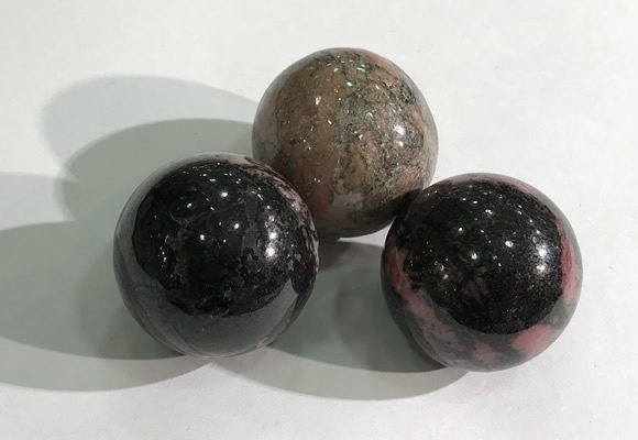 CDN1086 30mm round rhodonite decorations wholesale