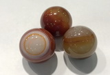 CDN1095 30mm round agate decorations wholesale