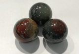 CDN1120 30mm round African bloodstone decorations wholesale