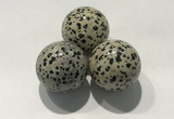 CDN1132 30mm round dalmatian jasper decorations wholesale