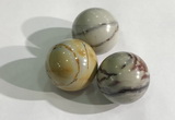 CDN1142 30mm round picasso jasper decorations wholesale