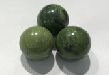 CDN1151 30mm round Canadian jade decorations wholesale