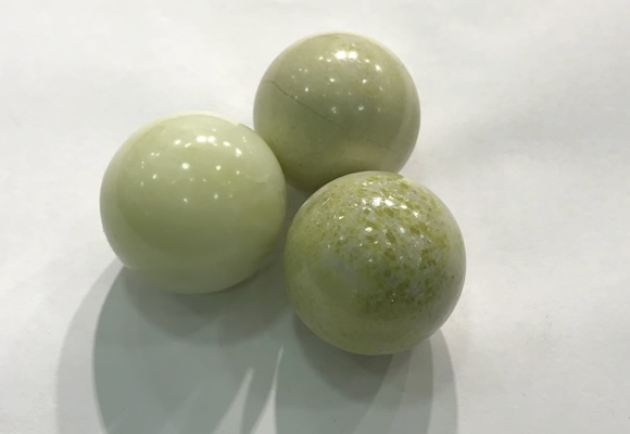 CDN1158 30mm round lemon jade decorations wholesale