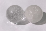 CDN1200 40mm round white crystal decorations wholesale