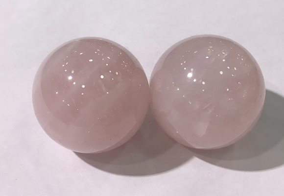 CDN1202 40mm round rose quartz decorations wholesale