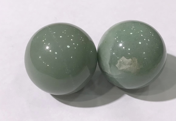 CDN1248 40mm round green aventurine decorations wholesale