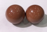 CDN1256 40mm round goldstone decorations wholesale