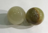 CDN1265 40mm round Afghanistan jade decorations wholesale