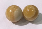 CDN1312 40mm round yellow calcite decorations wholesale