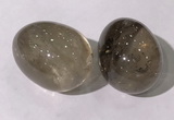 CDN1331 35*45mm egg-shaped smoky quartz decorations wholesale