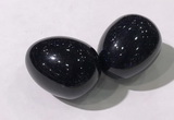 CDN1345 35*45mm egg-shaped blue goldstone decorations wholesale