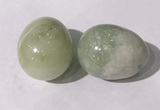 CDN1353 35*45mm egg-shaped flower jade decorations wholesale