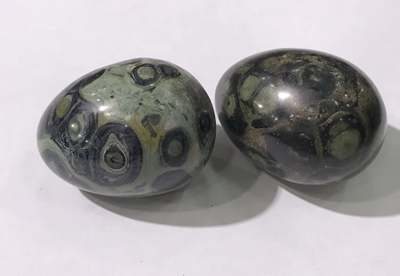 CDN1385 35*45mm egg-shaped kambaba jasper decorations wholesale