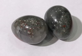 CDN1389 35*45mm egg-shaped African bloodstone decorations wholesale