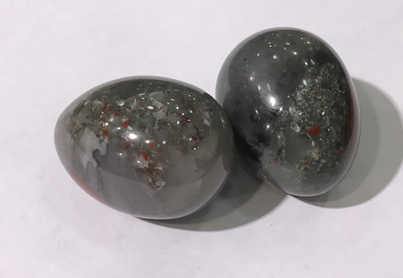 CDN1389 35*45mm egg-shaped African bloodstone decorations wholesale