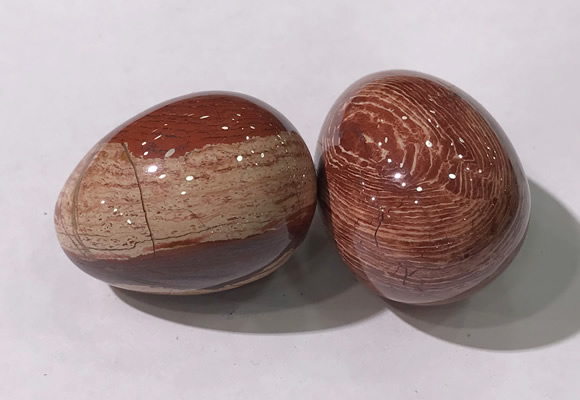 CDN1396 35*45mm egg-shaped brecciated jasper decorations wholesale