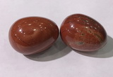 CDN1398 35*45mm egg-shaped red jasper decorations wholesale