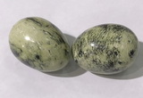 CDN1407 35*45mm egg-shaped yellow jasper decorations wholesale