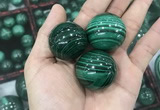 CDN22 30mm round natural malachite gemstone decorations