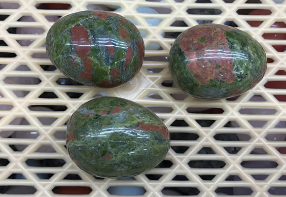 CDN309 30*40mm egg-shaped unakite decorations wholesale