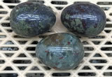 CDN323 30*40mm egg-shaped blood jasper decorations wholesale