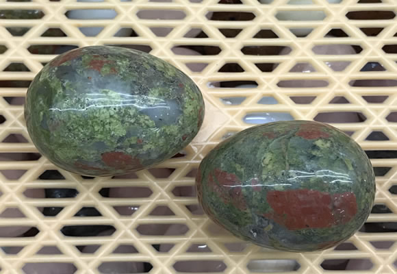 CDN355 35*50mm egg-shaped unakite decorations wholesale