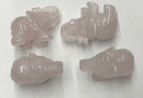 CDN380 20*40*30mm elephant rose quartz decorations wholesale