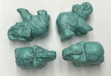 CDN383 20*40*30mm elephant imitation turquoise decorations wholesale