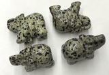 CDN391 20*40*30mm elephant dalmatian jasper decorations wholesale