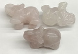 CDN400 25*50*35mm elephant rose quartz decorations wholesale