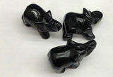 CDN404 25*50*35mm elephant black agate decorations wholesale