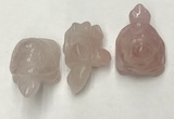 CDN431 28*45*22mm turtle rose quartz decorations wholesale