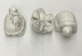 CDN434 28*45*22mm turtle white howlite decorations wholesale