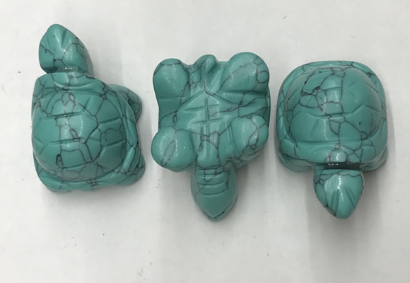 CDN435 28*45*22mm turtle imitation turquoise decorations wholesale