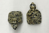 CDN441 28*45*22mm turtle dalmatian jasper decorations wholesale