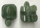 CDN458 38*55*28mm turtle green aventurine decorations wholesale