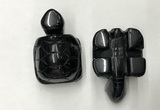 CDN465 38*55*28mm turtle black agate decorations wholesale