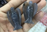 CDN474 30*40mm angel grey agate decorations wholesale