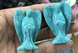 CDN493 35*50mm angel imitation turquoise decorations wholesale