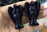 CDN496 35*50mm angel blue goldstone decorations wholesale