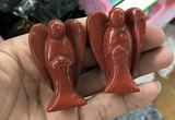 CDN498 35*50mm angel red jasper decorations wholesale