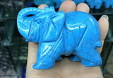 CDN533 35*80*55mm elephant imitation turquoise decorations wholesale