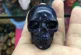 CDN553 35*50*40mm skull blue goldstone decorations wholesale